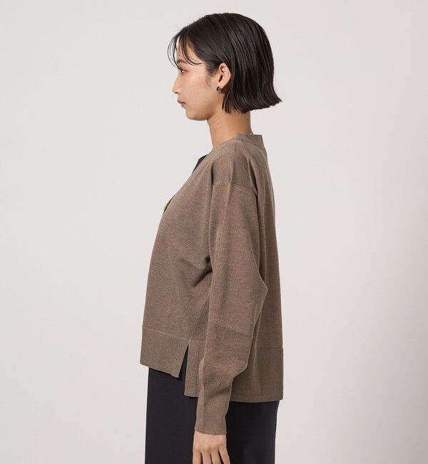 UNITED ARROWS green label relaxing「ブライトフォルム Vネック ニット カーディガン」|カーディガン|