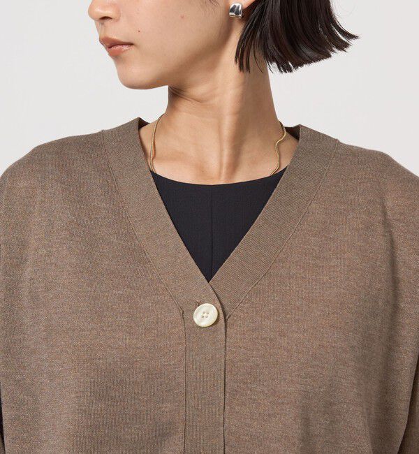 UNITED ARROWS green label relaxing「ブライトフォルム Vネック ニット カーディガン」|カーディガン|