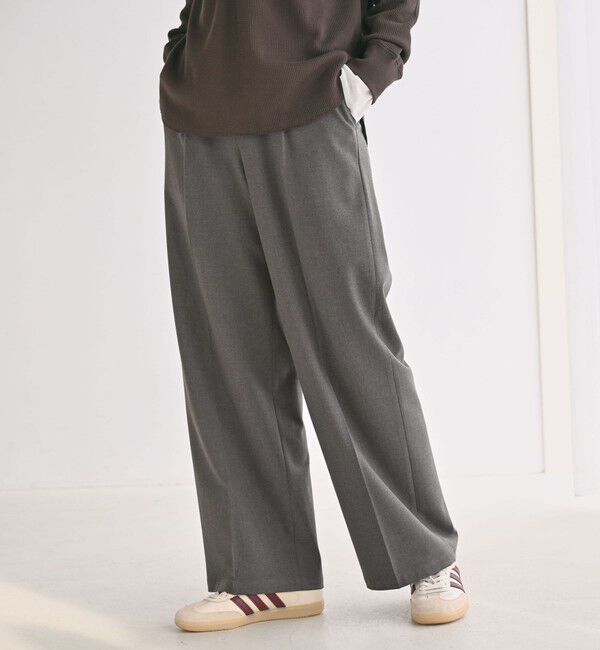 UNITED ARROWS green label relaxing「【WEB限定】＜at ease＞オルマイ ワイド パンツ マシンウォッシャブル ストレッチ 帯電防止」|その他|