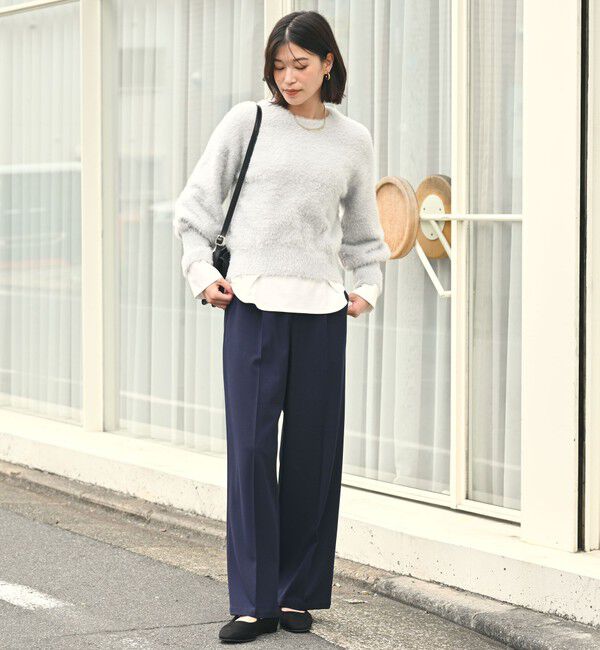 UNITED ARROWS green label relaxing「【WEB限定】＜at ease＞オルマイ ワイド パンツ マシンウォッシャブル ストレッチ 帯電防止」|その他|