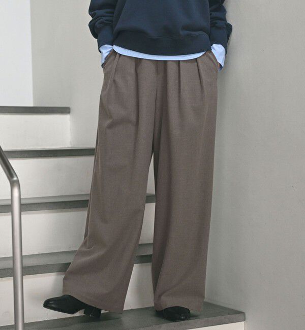 UNITED ARROWS green label relaxing「【WEB限定】＜at ease＞スラックス パンツ マシンウォッシャブル ストレッチ 帯電防止」|スラックス|MOCA