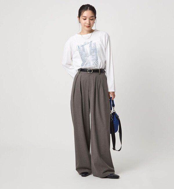 UNITED ARROWS green label relaxing「【WEB限定】＜at ease＞スラックス パンツ マシンウォッシャブル ストレッチ 帯電防止」|スラックス|