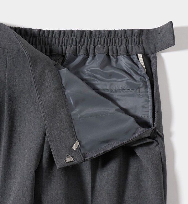 UNITED ARROWS green label relaxing「［size SHORT/TALLあり］ダブルクロス テーパード パンツ ウォッシャブル ストレッチ」|スラックス|