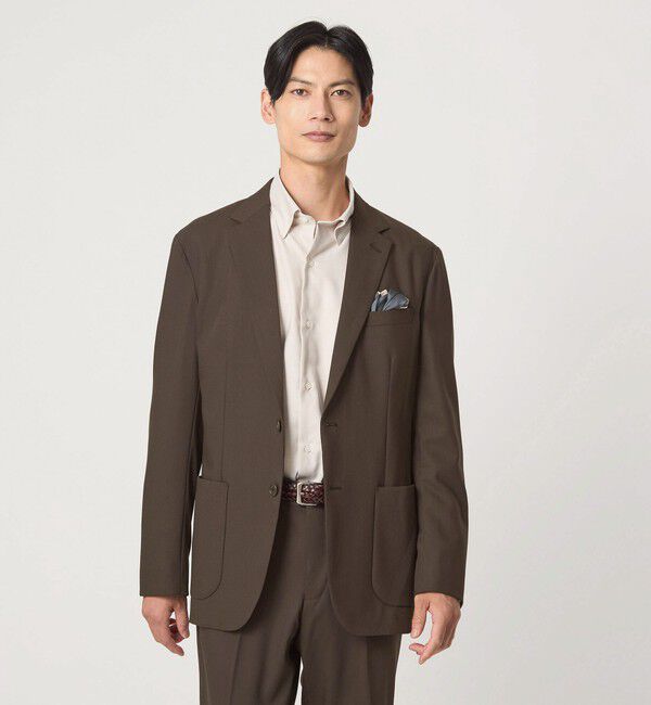 UNITED ARROWS green label relaxing「A+ TW カラーギャバ 2B スタンダード 2P ジャケット -ウォッシャブル・ストレッチ-」|テーラードジャケット|