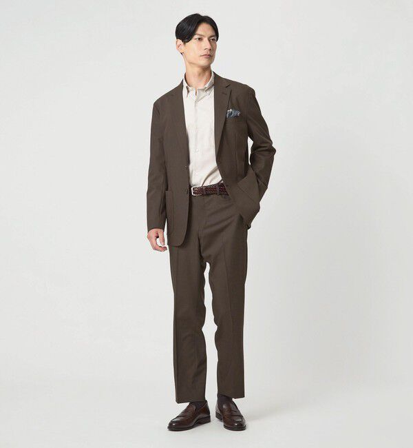 UNITED ARROWS green label relaxing「A+ TW カラーギャバ スタンダード イージー スラックス -ウォッシャブル・ストレッチ-」|スラックス|