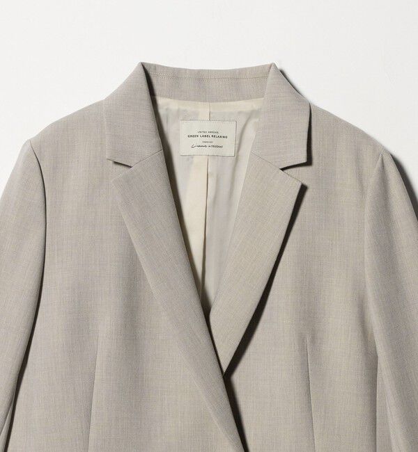 UNITED ARROWS green label relaxing「ダブルクロス ダブル ジャケット ウォッシャブル ストレッチ」|テーラードジャケット|