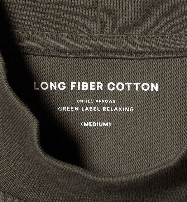 UNITED ARROWS green label relaxing「LONG FIBER COTTON クリア モックネック 長袖 Tシャツ」|Tシャツ・カットソー|