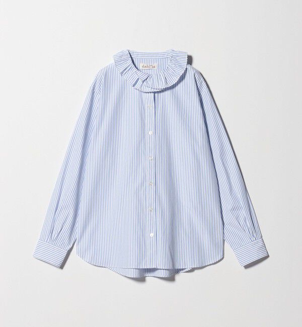 UNITED ARROWS green label relaxing「【別注】＜dahl'ia＞フリル エンブロイダリー ブラウス」|シャツ・ブラウス|