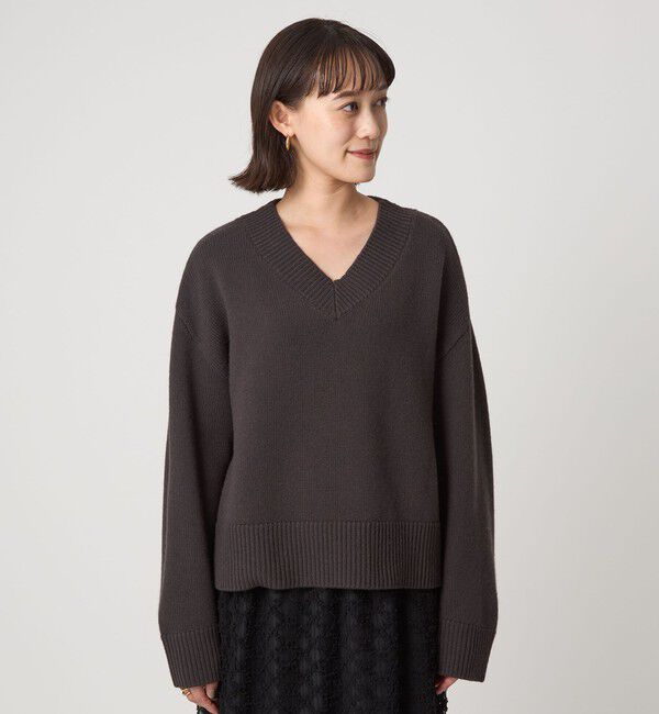 UNITED ARROWS green label relaxing「SERENITY Vネック プルオーバー ニット」|ニット・セーター|