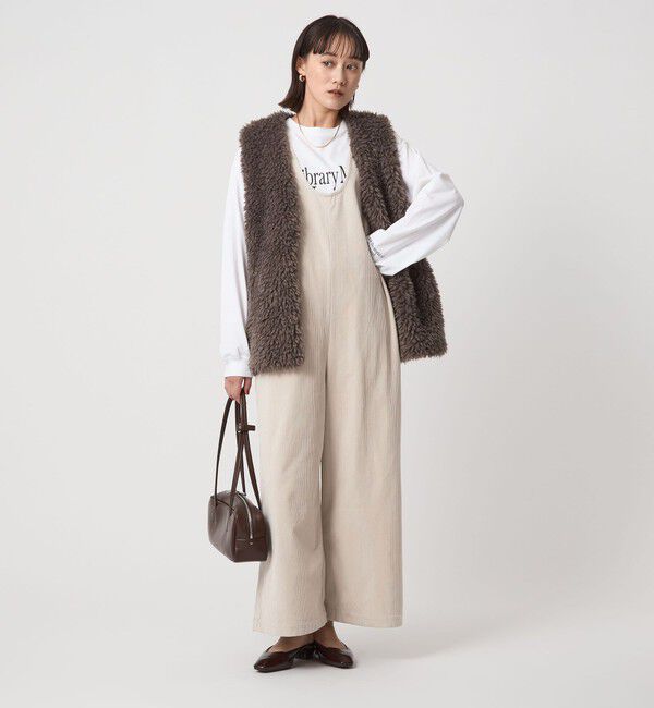 UNITED ARROWS green label relaxing「オルマイ コール ジャージー オールインワン マシンウォッシャブル ストレッチ」|オールインワン|BEIGE