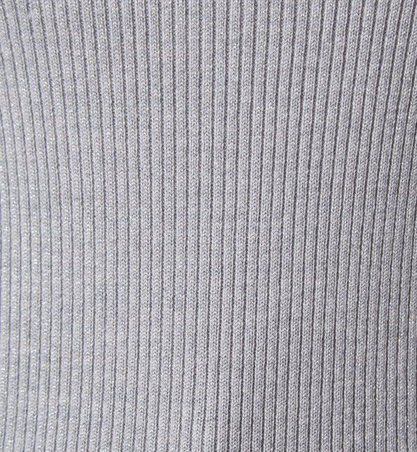 UNITED ARROWS green label relaxing「ラメ リブ ボトルネック ニット プルオーバー ウォッシャブル」|ニット・セーター|