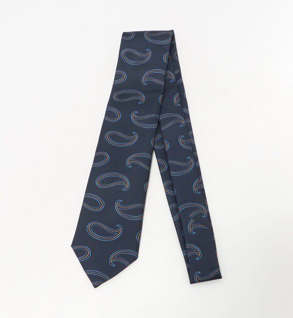 UNITED ARROWS green label relaxing「＜Luisa Esposito＞8.0cm スタンプ ペイズリー1 ネクタイ」|ネクタイ・蝶ネクタイ|NAVY