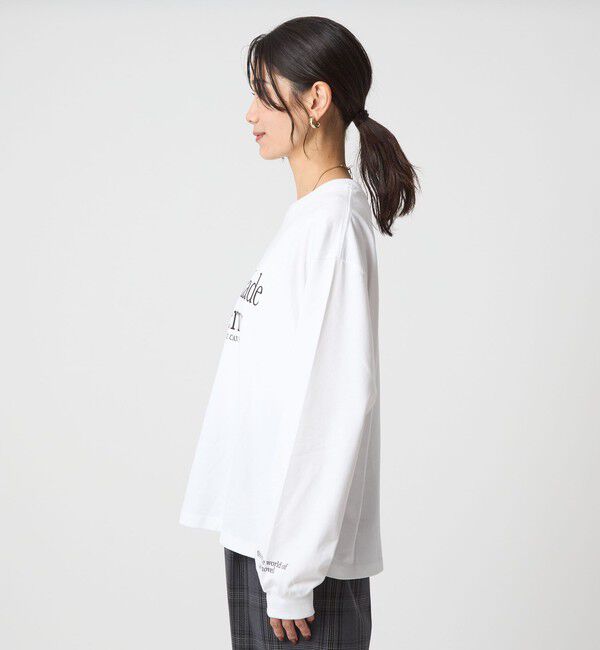 UNITED ARROWS green label relaxing「ブックストア ロゴ ロングスリーブ Tシャツ」|Tシャツ・カットソー|