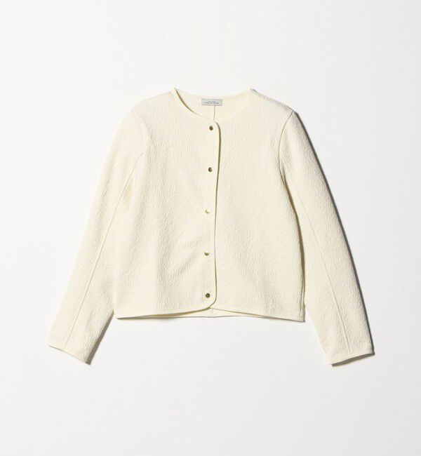UNITED ARROWS green label relaxing「ブリスタージャカード ノーカラー カットソー カーディガン」|カーディガン|