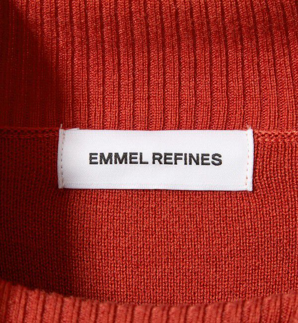 EMMEL REFINES「＜EMMEL REFINES＞EM ギャザーパフスリーブ タートルニット ワンピース」|ワンピース|