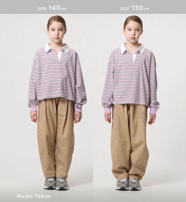 UNITED ARROWS green label relaxing「ラガーシャツ（ボーダー） / キッズ  120cm-160cm」|Tシャツ・カットソー|