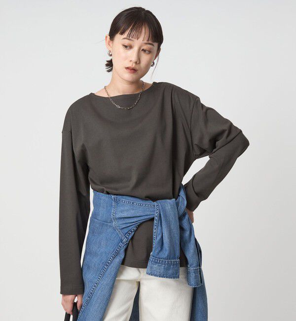 UNITED ARROWS green label relaxing「バスク ロングスリーブ Tシャツ」|Tシャツ・カットソー|DK.GRAY