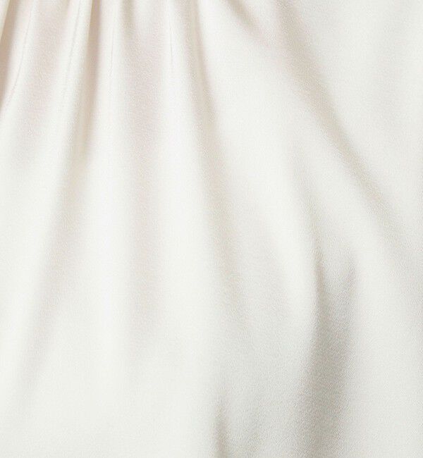 UNITED ARROWS green label relaxing「サテン スタンドネック ギャザー ブラウス」|シャツ・ブラウス|