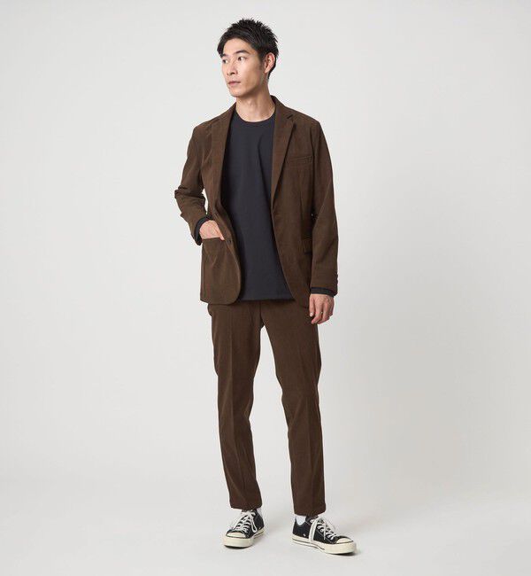 UNITED ARROWS green label relaxing「【WEB限定】JUST fit コーデュロイ ナロー セットアップ -ストレッチ-」|テーラードジャケット|