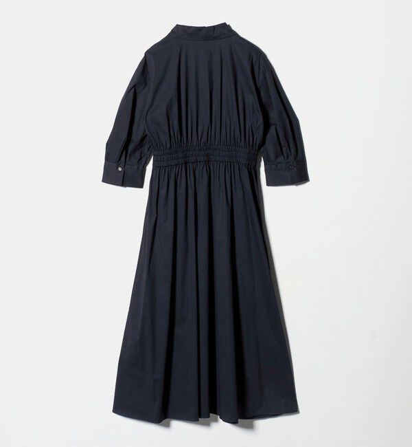 UNITED ARROWS green label relaxing「シャツ襟 フィット＆フレア タックスリーブ ワンピース」|ワンピース|