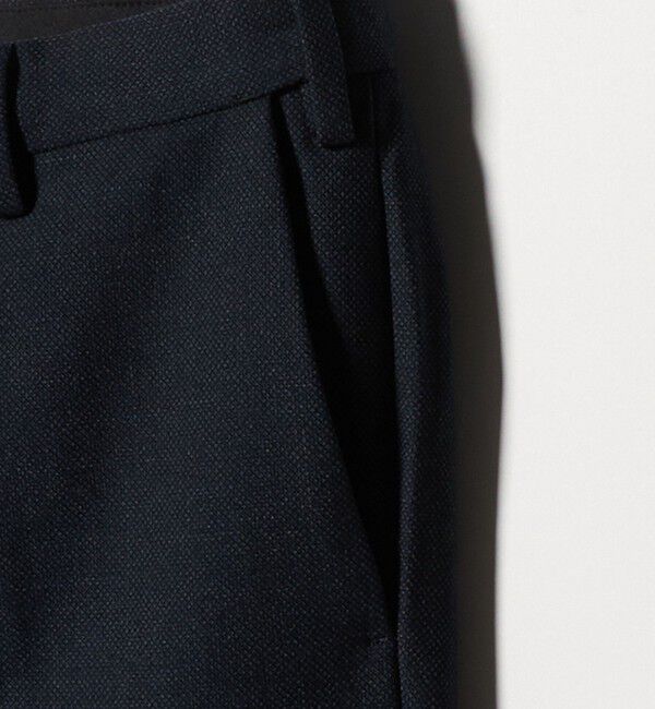 UNITED ARROWS green label relaxing「A+ TWPU バーズアイ スリム アジャスター スラックス -ウォッシャブル・ストレッチ-」|スラックス|