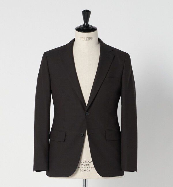 UNITED ARROWS green label relaxing「A+ TWPU バーズアイ 2B スリム ジャケット -ウォッシャブル・ストレッチ-」|テーラードジャケット|