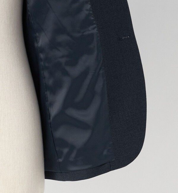 UNITED ARROWS green label relaxing「A+ TWPU バーズアイ 2B スリム ジャケット -ウォッシャブル・ストレッチ-」|テーラードジャケット|