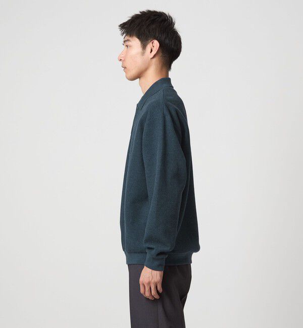 UNITED ARROWS green label relaxing「ワッフル 長袖 ポロシャツ カットソー」|ポロシャツ|