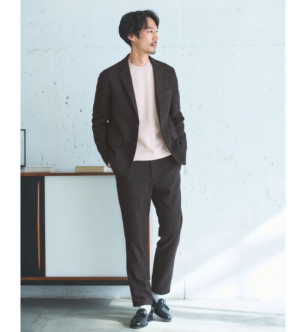 UNITED ARROWS green label relaxing「ウォッシャブル ホームスパン ナロー ユーティリティパンツ S1 -ストレッチ-」|スラックス|