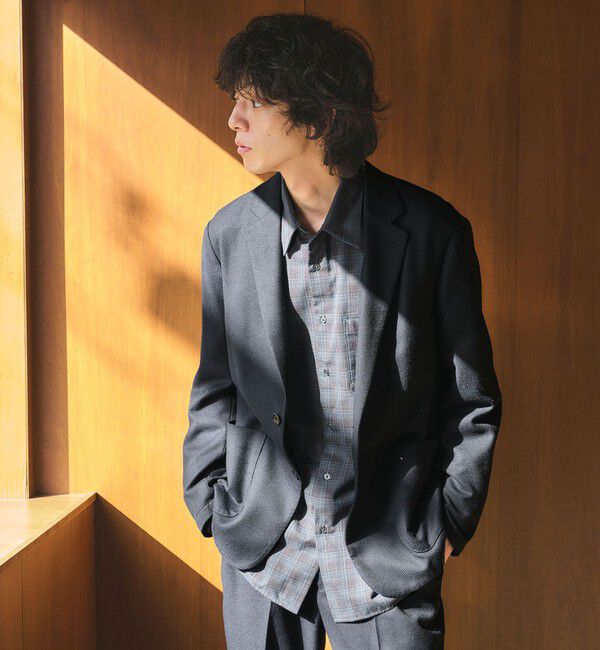 UNITED ARROWS green label relaxing「ウォッシャブル フラノ ツイル リラックス ジャケット -ストレッチ-」|テーラードジャケット|NAVY