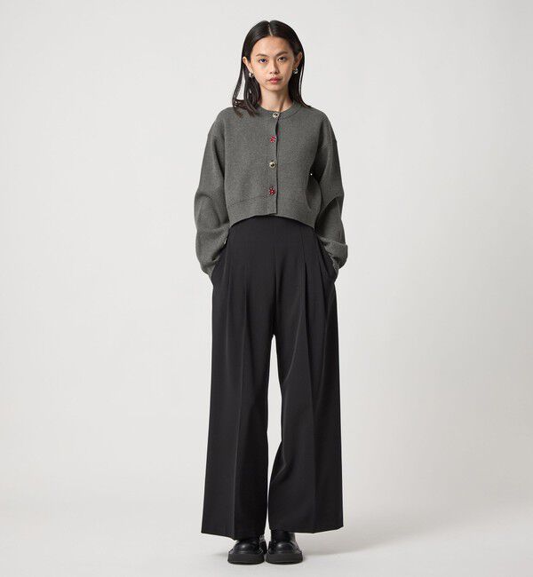 EMMEL REFINES「＜EMMEL REFINES＞EM HW ビジュー ミニ カーディガン」|カーディガン|