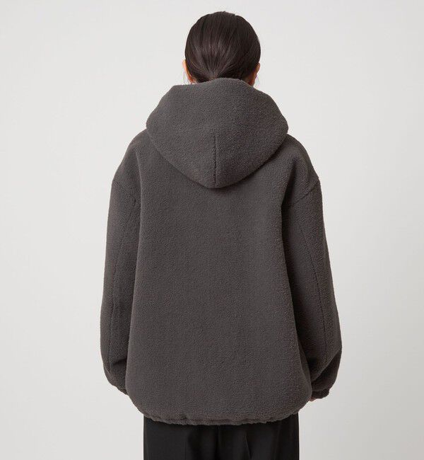 UNITED ARROWS green label relaxing「【WEB限定】＜at ease＞フェイクシープファー フード ブルゾン」|ブルゾン・スタジャン|