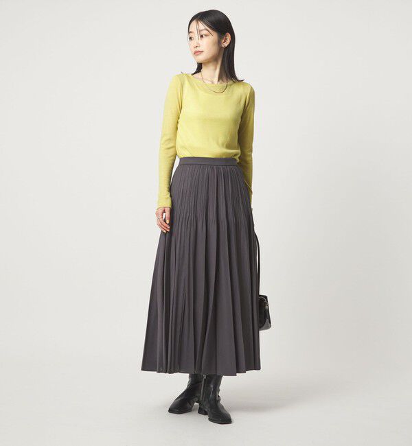 UNITED ARROWS green label relaxing「ウール フライス クルーネック カットソー  ウォッシャブル」|Tシャツ・カットソー|