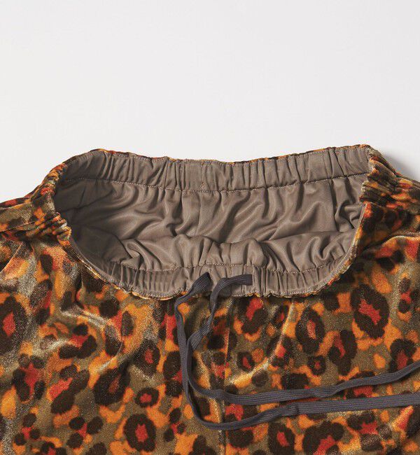 UNITED ARROWS green label relaxing「ベロア レオパード ワイド パンツ」|チノ|