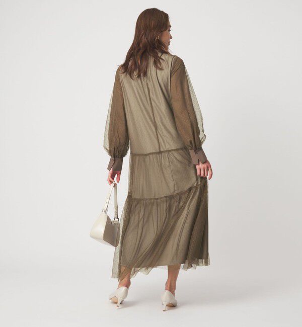 UNITED ARROWS green label relaxing「チュール ティアード ワンピース」|ドレス|