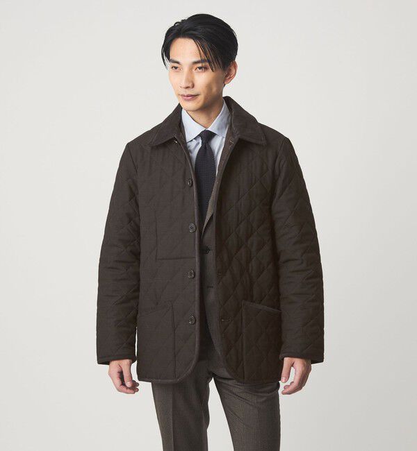 UNITED ARROWS green label relaxing「【別注】＜Traditional Weatherwear＞GLR バーズアイ ブラウン WAVERLY キルティングジャケット」|その他|