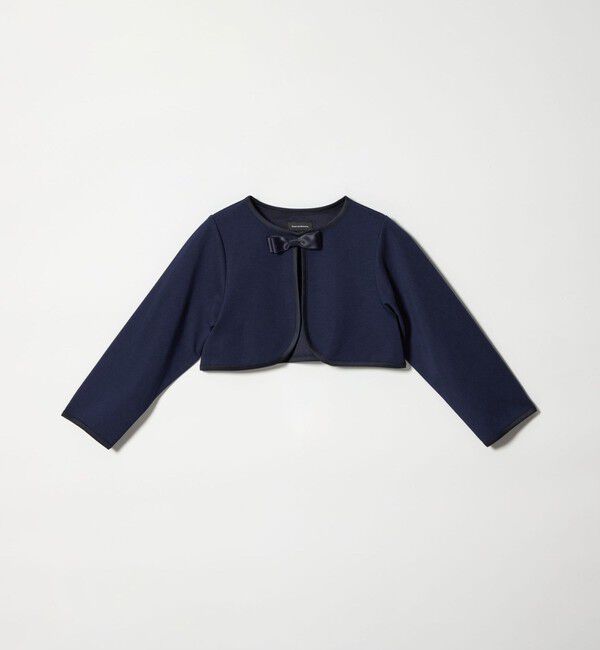 UNITED ARROWS green label relaxing「リップルボレロ / キッズ 110cm-130cm」|ノーカラージャケット|