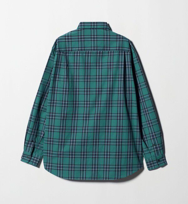 UNITED ARROWS green label relaxing「TRフラノ パターン ジャストルーズ レギュラーカラー シャツ」|シャツ・ブラウス|