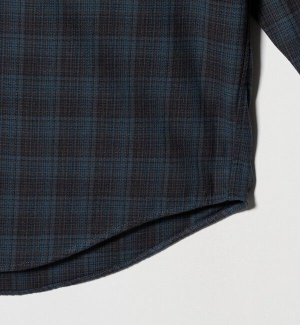 UNITED ARROWS green label relaxing「TRフラノ パターン ジャストルーズ レギュラーカラー シャツ」|シャツ・ブラウス|