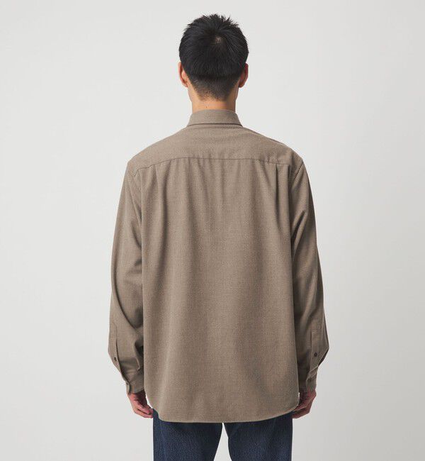 UNITED ARROWS green label relaxing「TRフラノ ジャストルーズ レギュラーカラー シャツ -ストレッチ-」|シャツ・ブラウス|