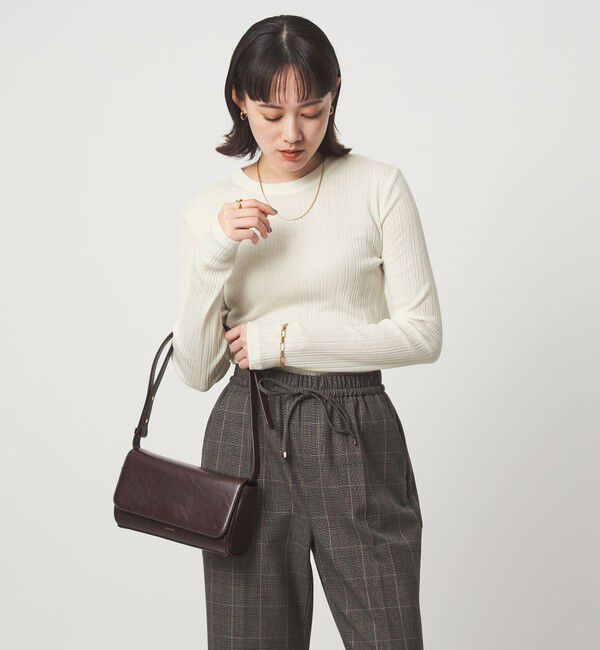 UNITED ARROWS green label relaxing「【WEB限定】＜at ease＞シアー リブ カットソー」|Tシャツ・カットソー|