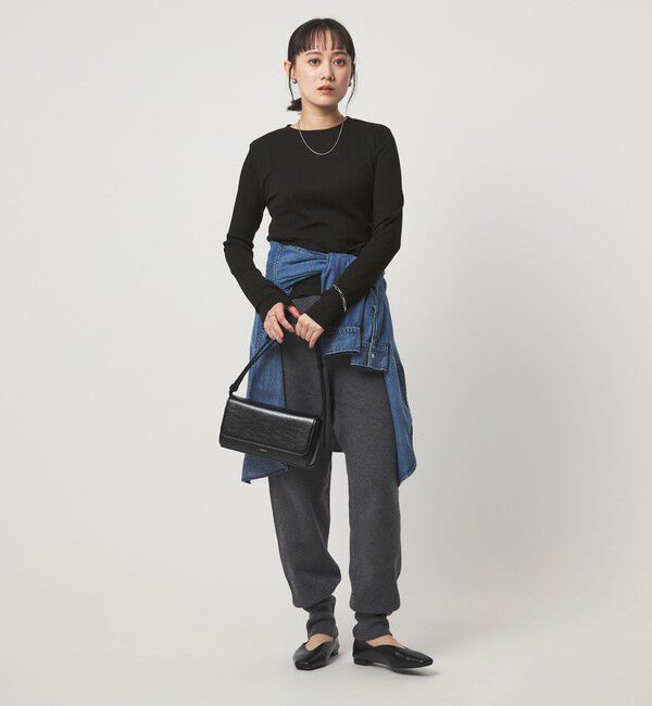 UNITED ARROWS green label relaxing「【WEB限定】＜at ease＞シアー リブ カットソー」|Tシャツ・カットソー|