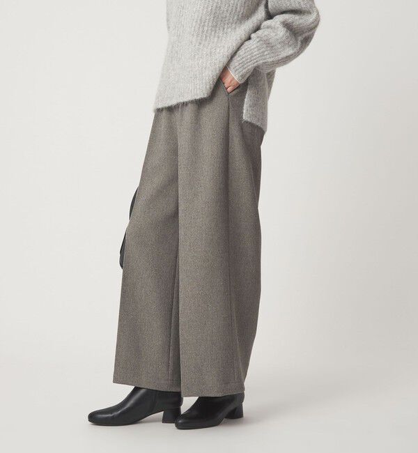 UNITED ARROWS green label relaxing「メランジ ツイル ワイド パンツ マシンウォッシャブル」|その他|