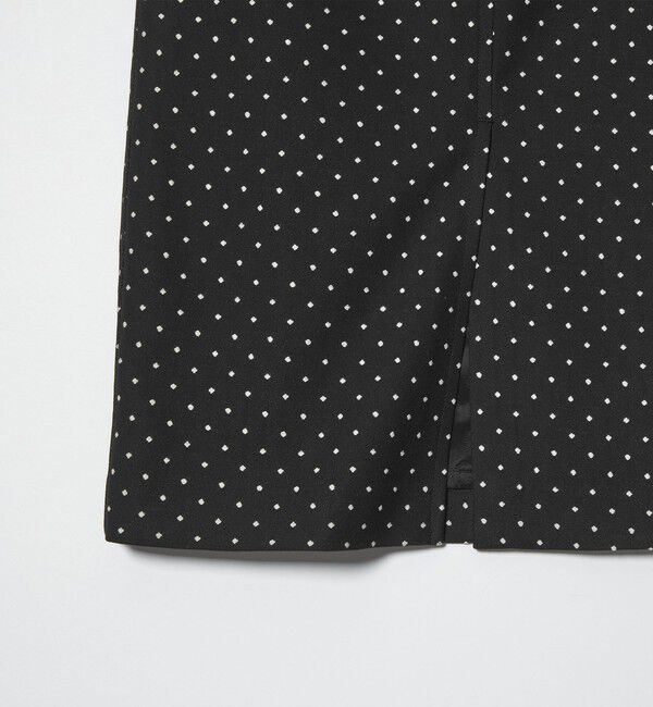 UNITED ARROWS green label relaxing「キチントボトムス ドット ジャガード Iライン スリム タイト スカート ウォッシャブル ストレッチ」|タイト|