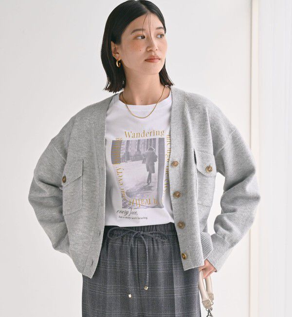 UNITED ARROWS green label relaxing「【WEB限定】＜at ease＞ダブルポケット ニット カーディガン」|カーディガン|