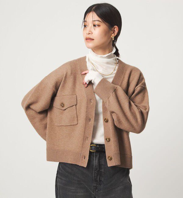 UNITED ARROWS green label relaxing「【WEB限定】＜at ease＞ダブルポケット ニット カーディガン」|カーディガン|