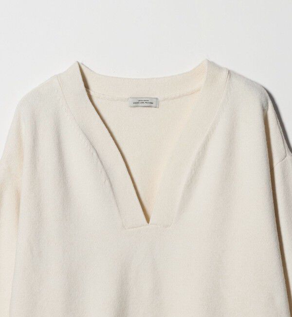 UNITED ARROWS green label relaxing「【WEB限定】＜at ease＞スキッパー プルオーバー ニット ウォッシャブル」|ニット・セーター|