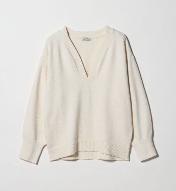 UNITED ARROWS green label relaxing「【WEB限定】＜at ease＞スキッパー プルオーバー ニット ウォッシャブル」|ニット・セーター|