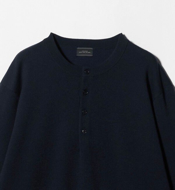 UNITED ARROWS green label relaxing「ダブルフェイス ヘンリーネック ニット」|ニット・セーター|