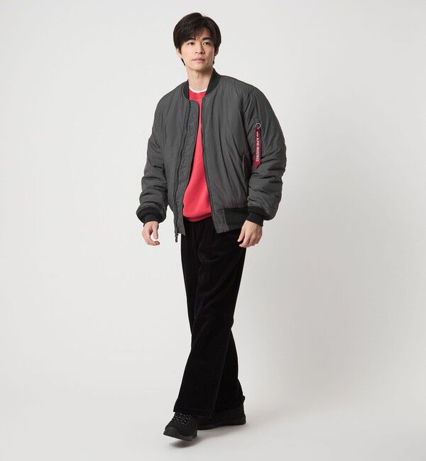 UNITED ARROWS green label relaxing「【別注】＜ALPHA INDUSTRIES＞リバーシブル MA-1 フライトジャケット ブルゾン」|ミリタリージャケット|
